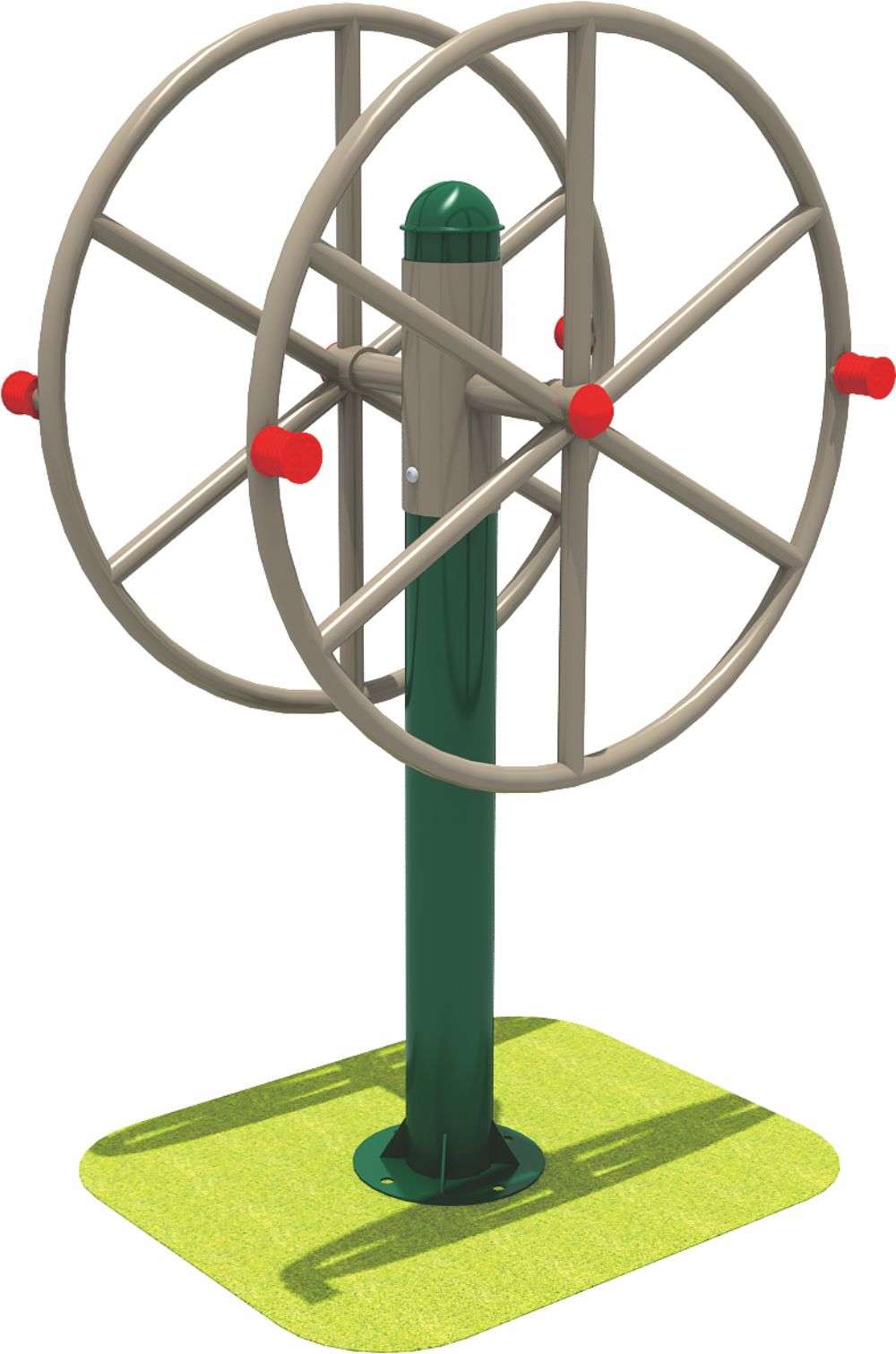 乐鱼健身器材 旋转风轮